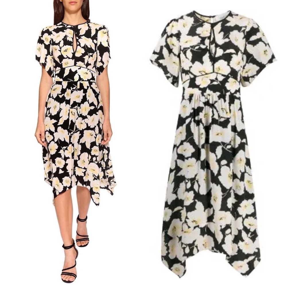 BA&SH floral midi dress M - Picture 7 of 10